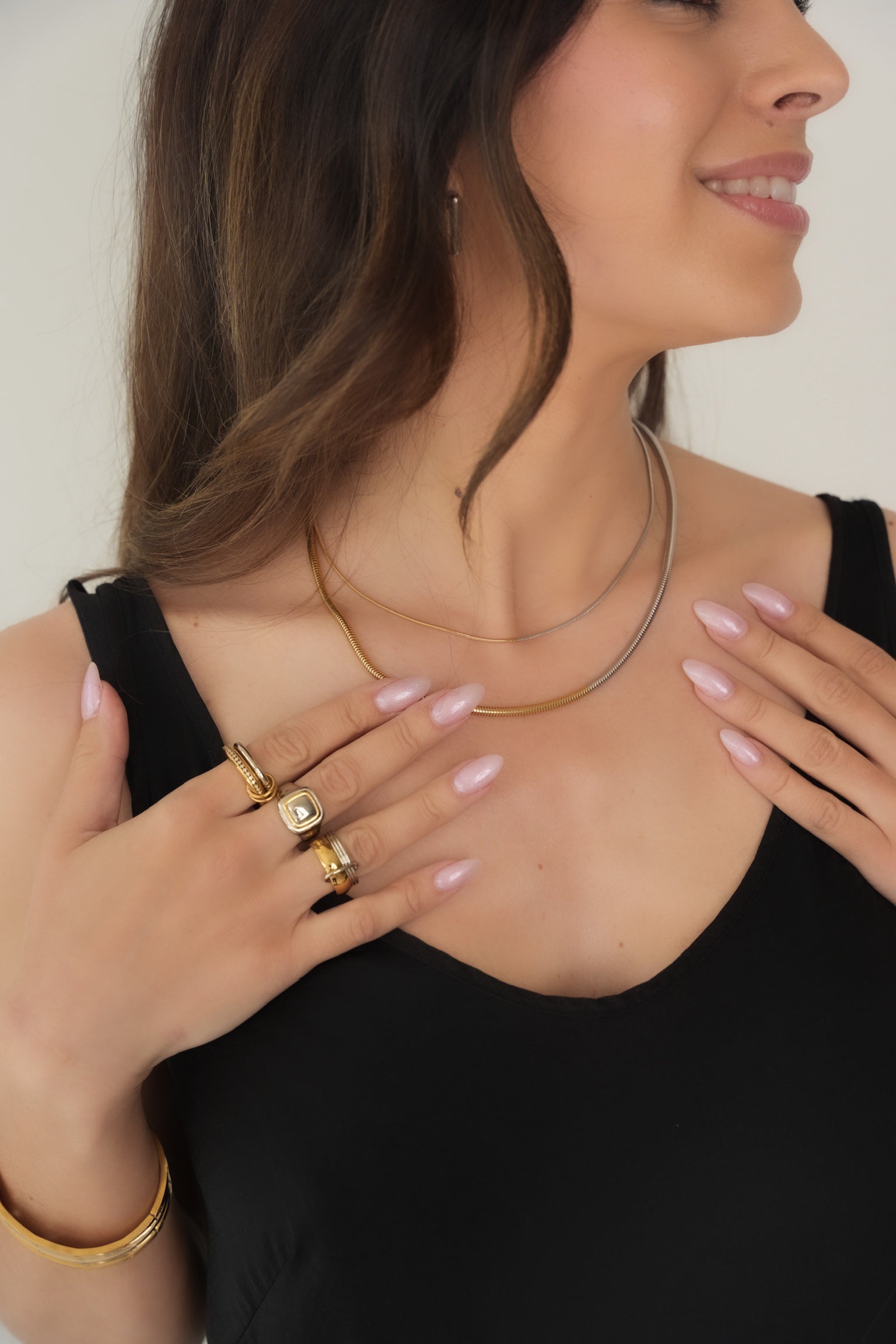 Luna Coil Necklace Set - Alais Branche