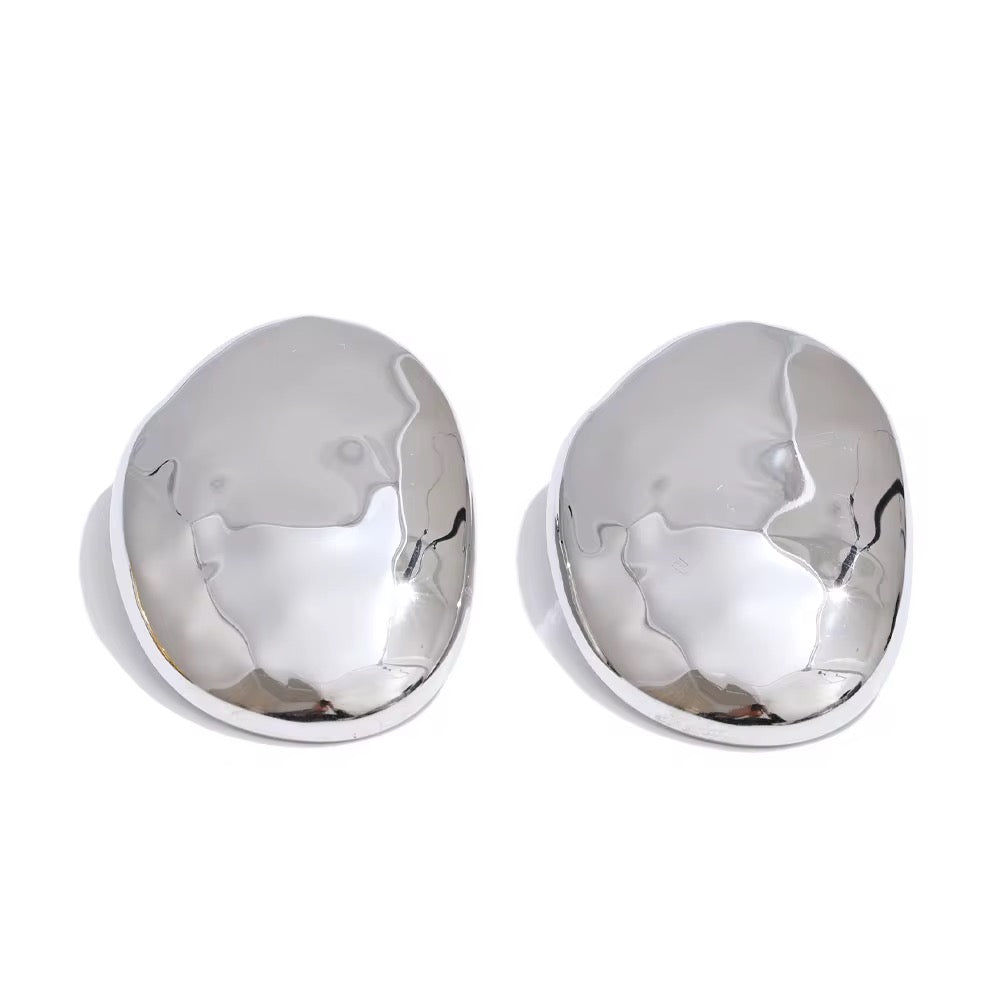 Haisley Dome Oval Earrings - Alais Branche
