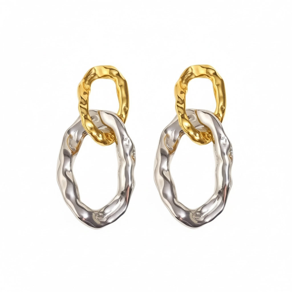 Helene Statement Link Drop Earrings - Alais Branche