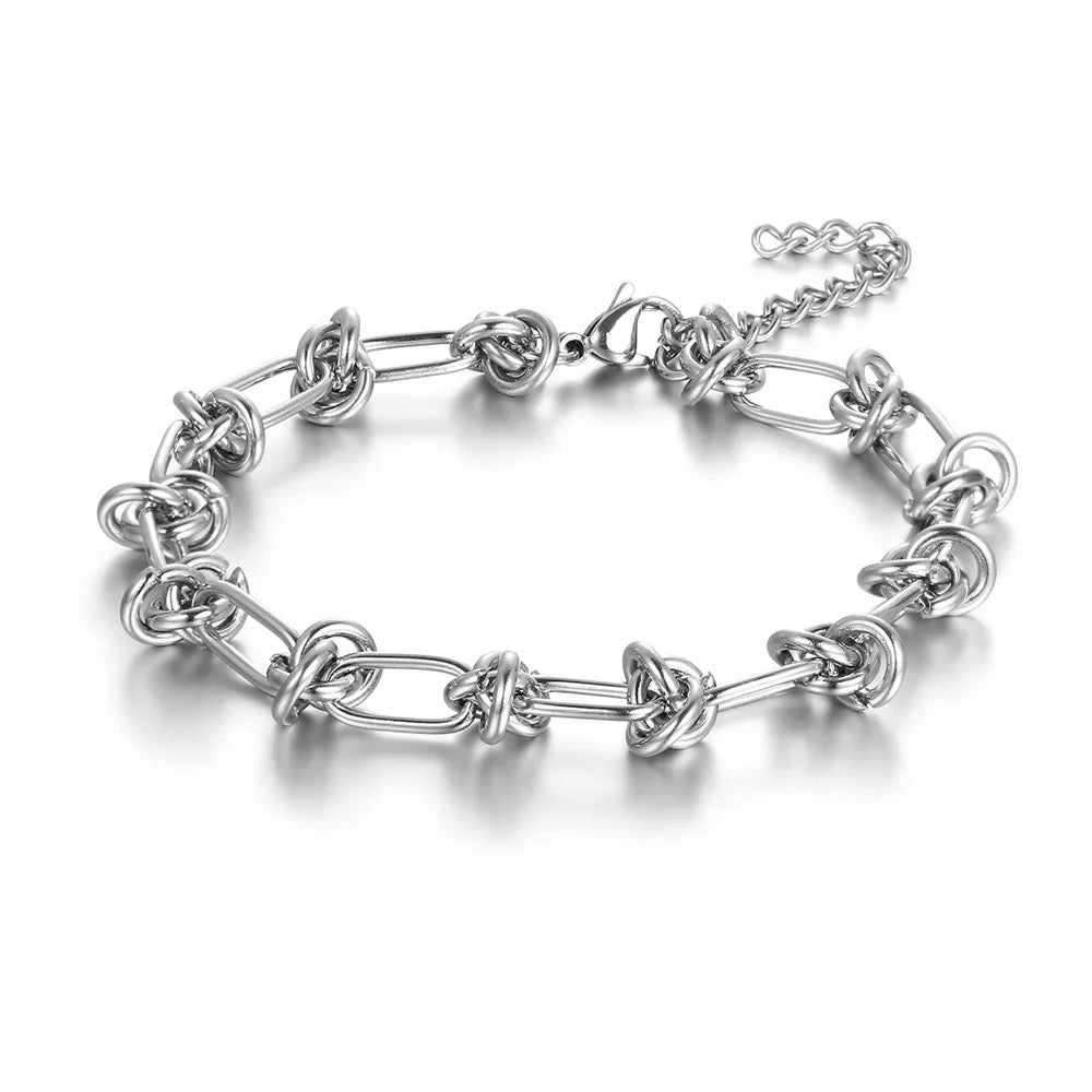 Delaney Knot "Silver" Bracelet - Alais Branche