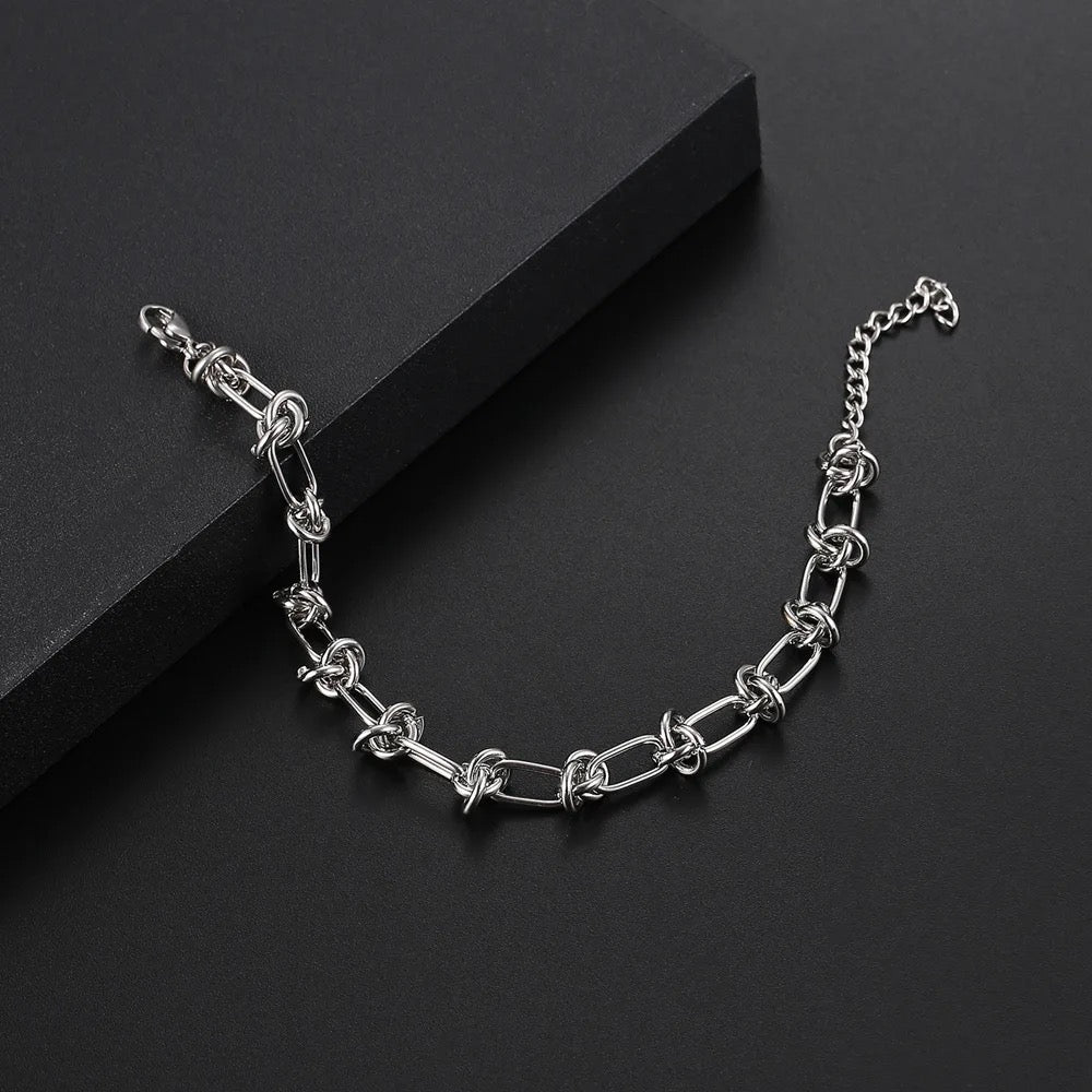 Delaney Knot "Silver" Bracelet - Alais Branche