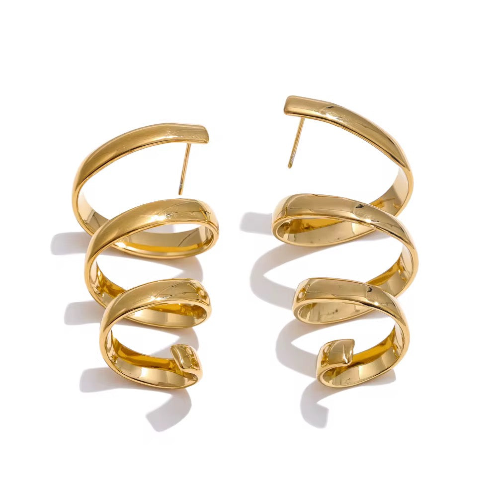 Jade Spiral Earrings - Alais Branche