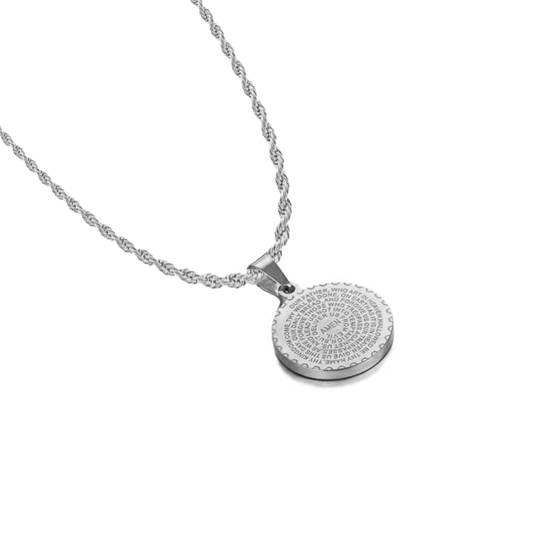 Faith Warrior Pave’ “Silver”Necklace - Alais Branche