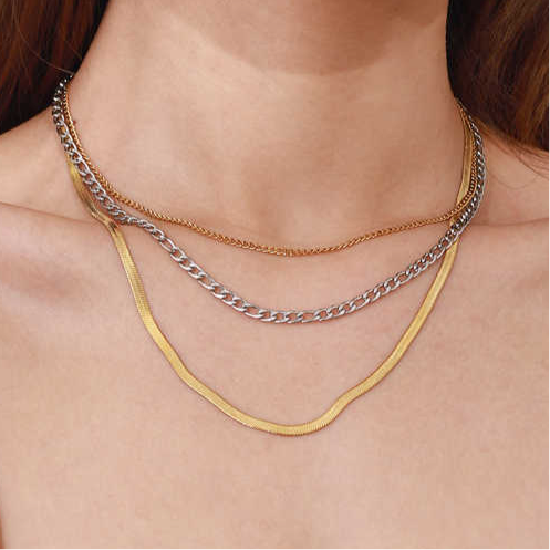 Vera 3 Layered Necklace - Alais Branche