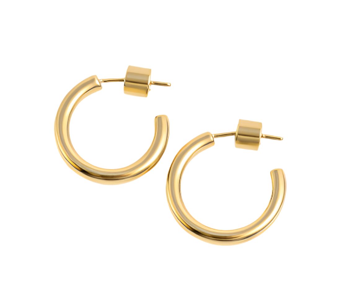 Brielle Chunky 30mm Hoop Earrings - Alais Branche