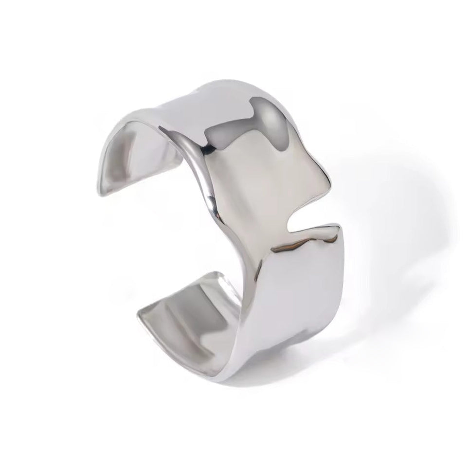 Jamie "Silver" Split Cuff Bracelet - Alais Branche