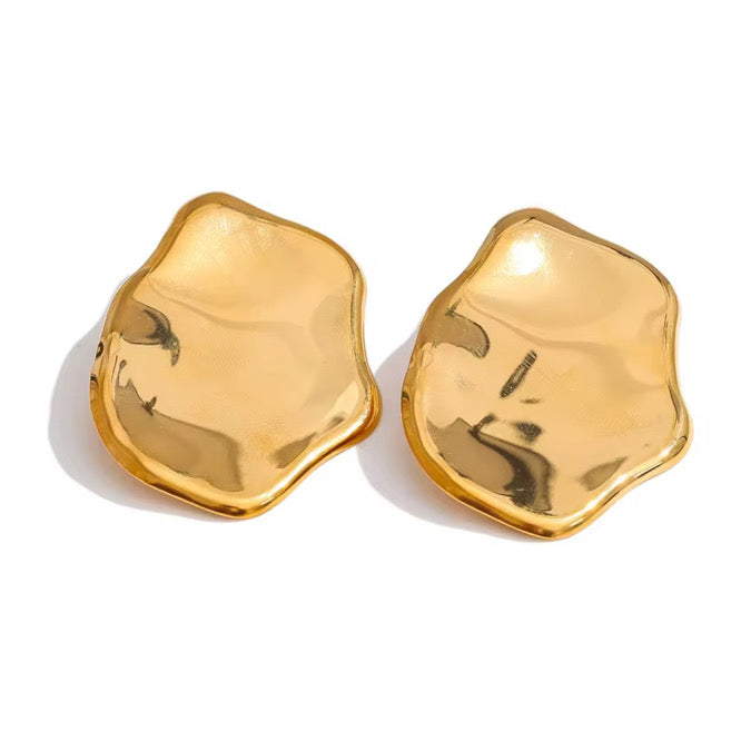 Hallie Wavy Statement Earrings - Alais Branche