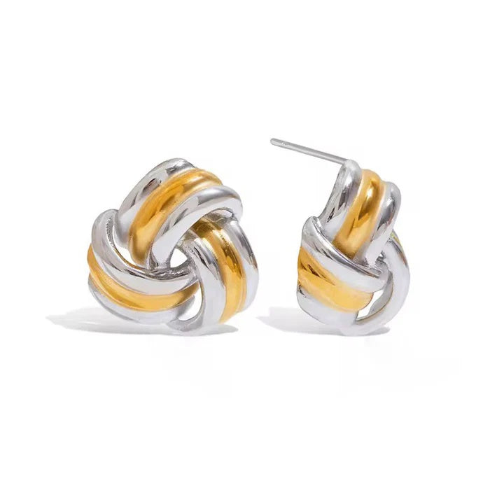 Julia Knot Stud Earrings - Alais Branche