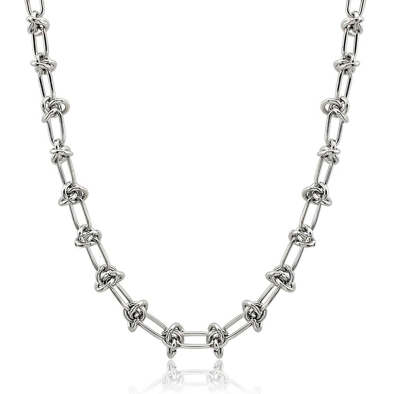 Delaney Knot "Silver" Necklace - Alais Branche