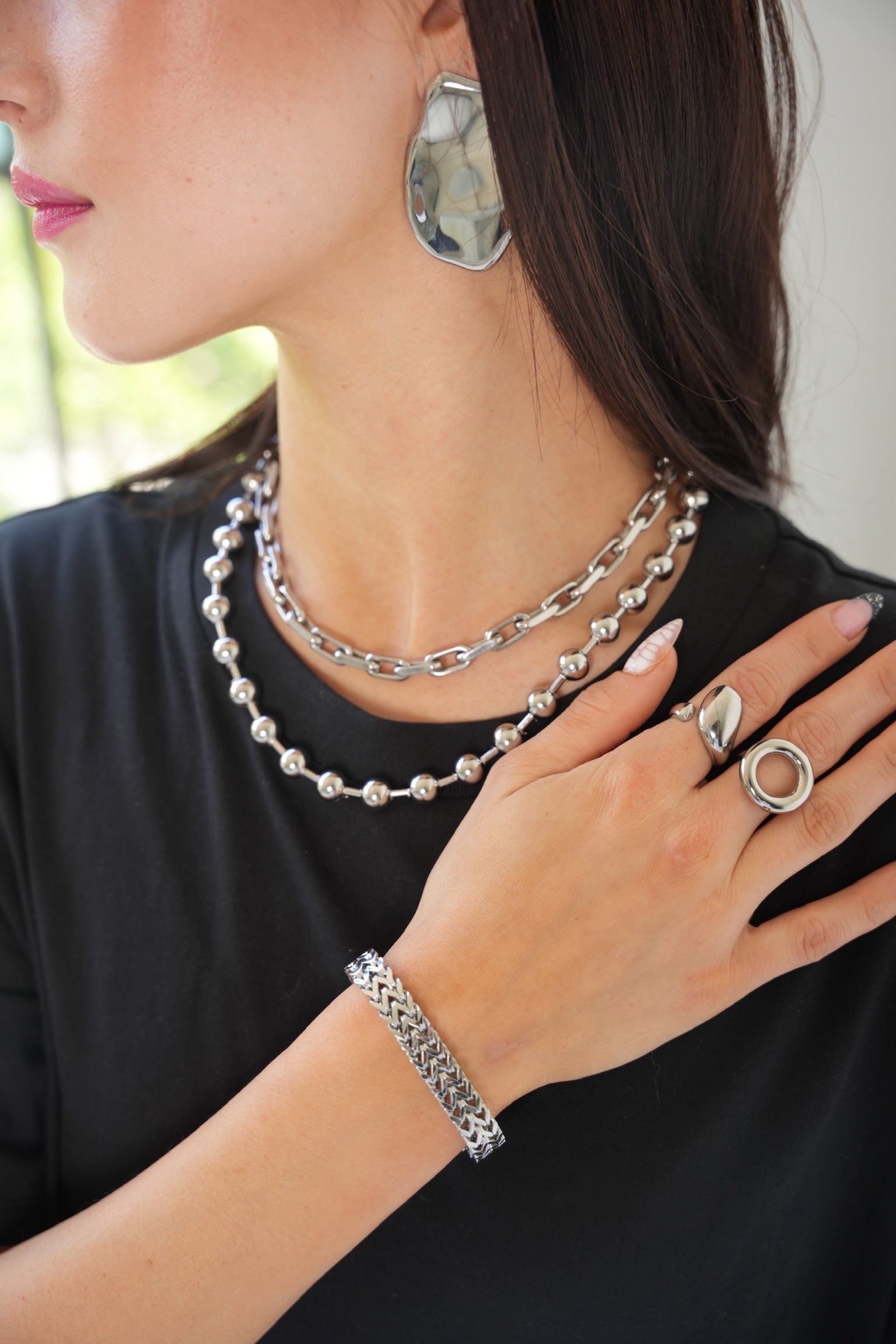 Harvi “Silver" Small Circle Ring - Alais Branche