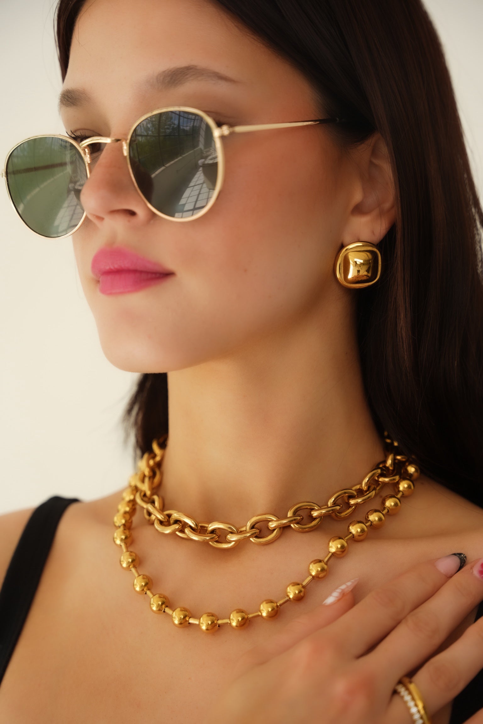 Juniette Circle Vintage Earrings - Alais Branche