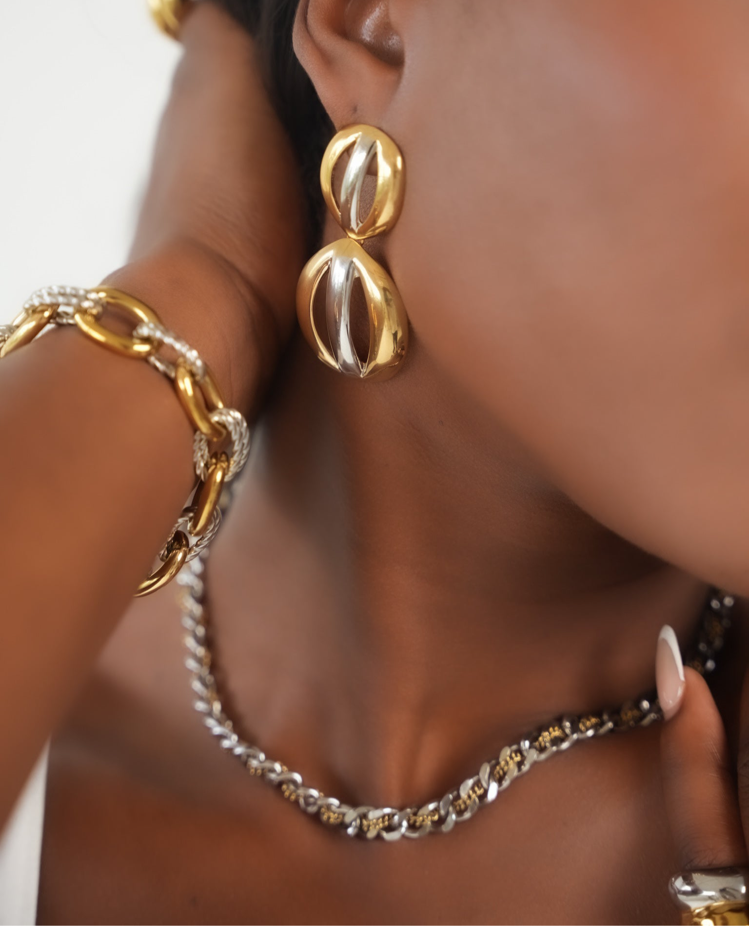 Violet Cuban Link Necklace - Alais Branche