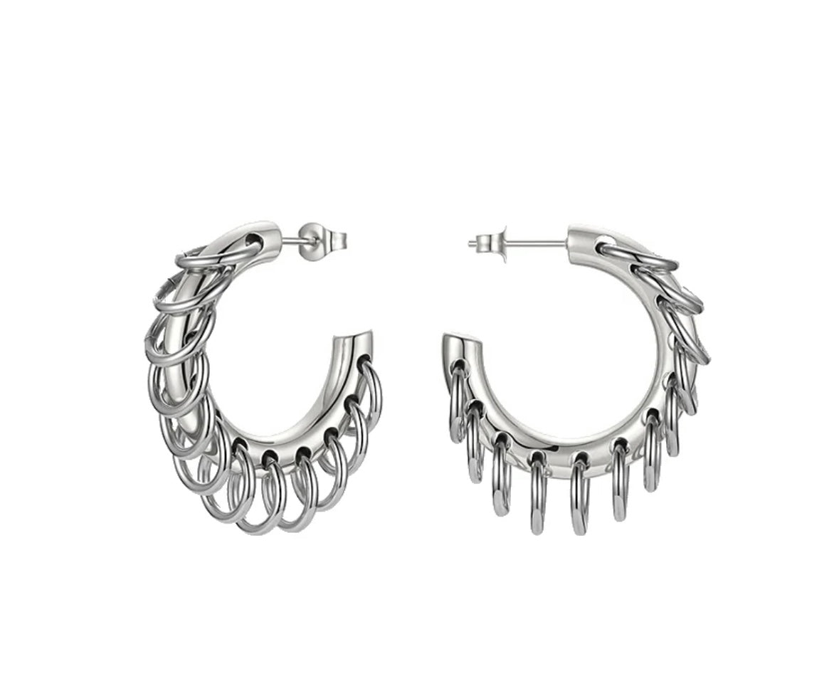 Evie “Silver” Fringe Earrings - Alais Branche