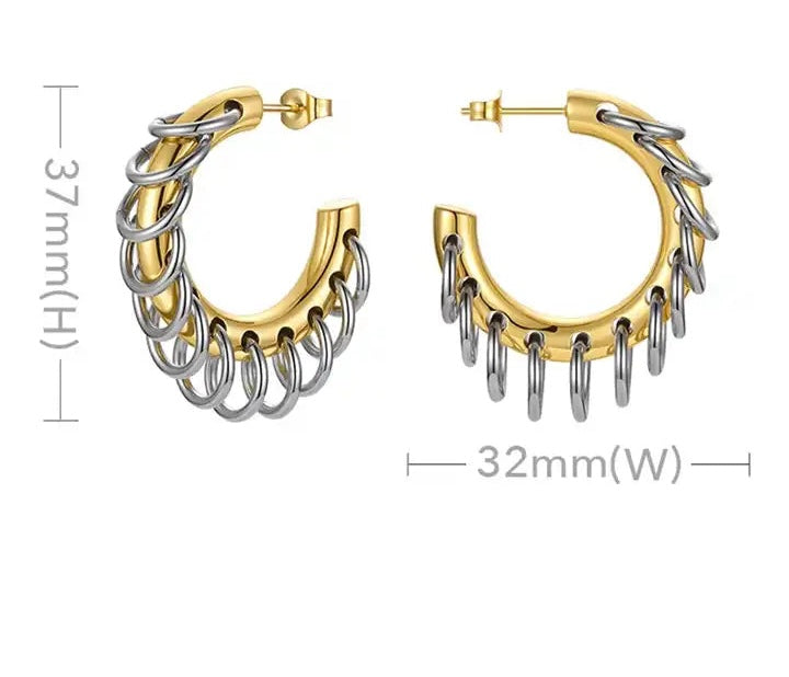 Evie C Shaped Earrings - Alais Branche