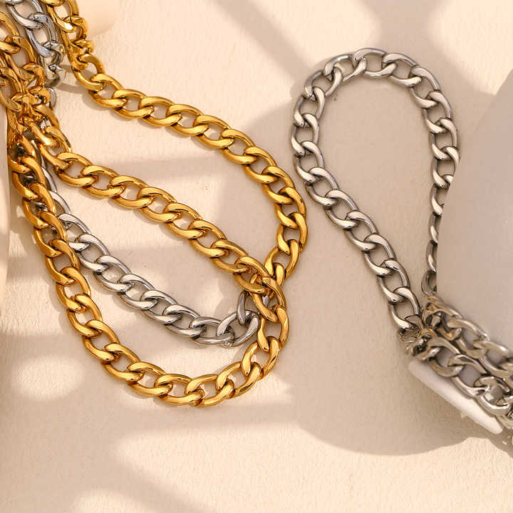 Milia Flat Cuban Link Chain - Alais Branche
