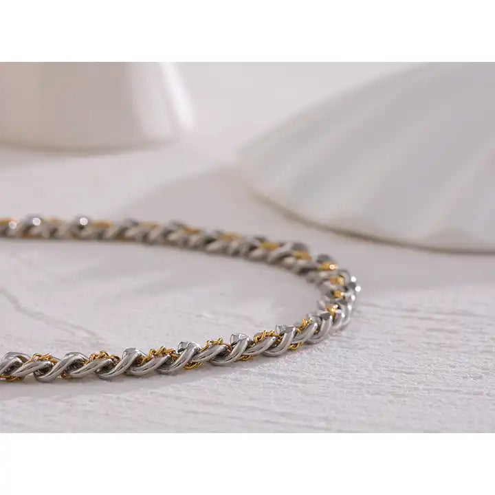 Violet Chain Necklace - Alais Branche