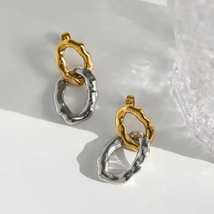 Rosie Dangle Link Earring - Alais Branche