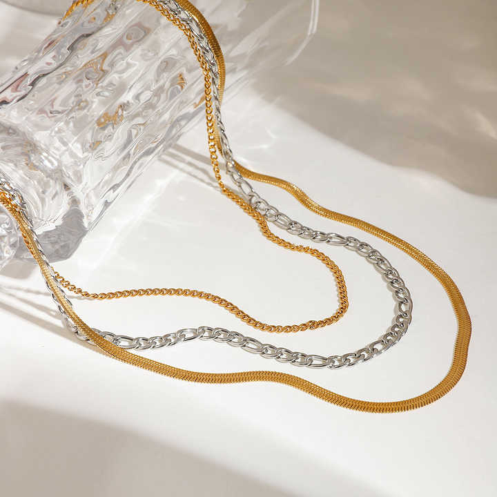 Vera 3 Layered Necklace - Alais Branche