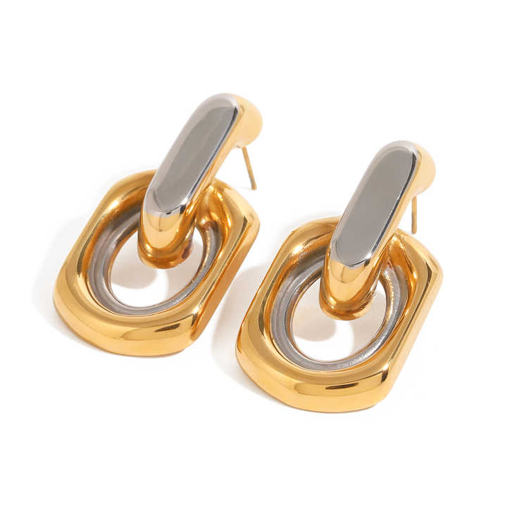 Mila Drop Square Earrings - Alais Branche