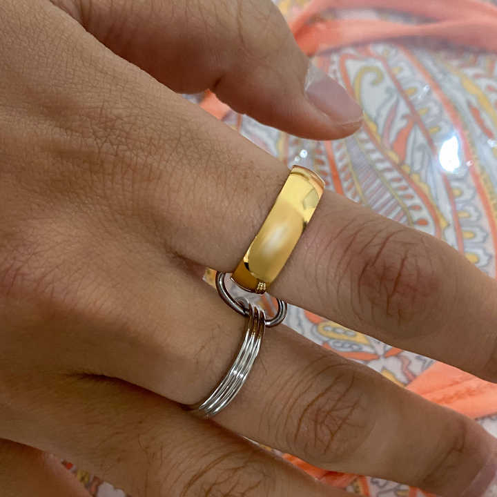 Sage Double Link Ring - Alais Branche