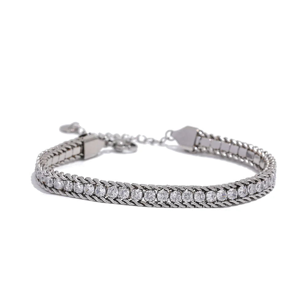 Ava Cubic Zirconia Bracelet - Alais Branche