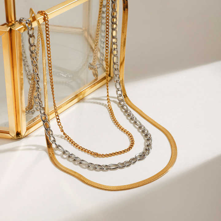 Vera 3 Layered Necklace - Alais Branche