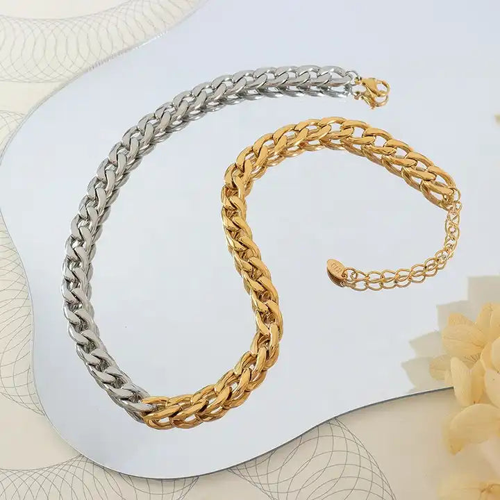 Aurora Cuban Chain Necklace - Alais Branche
