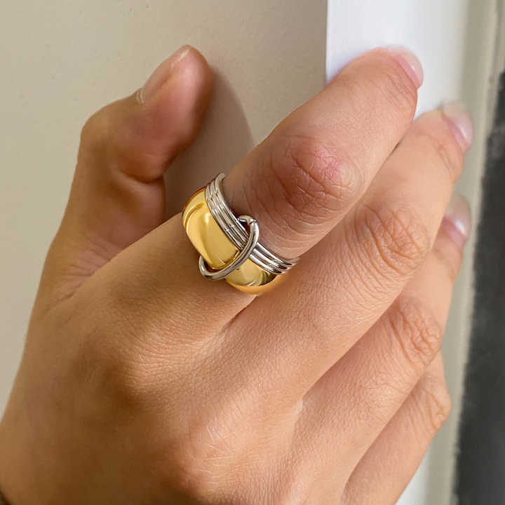 Sage Double Link Ring - Alais Branche