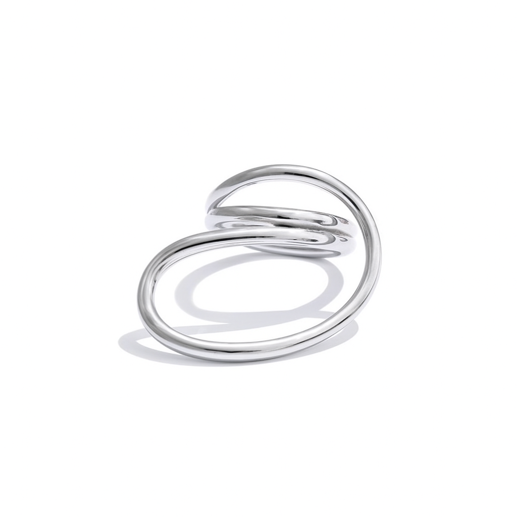 Saphine "Silver" Swirl Ring - Alais Branche