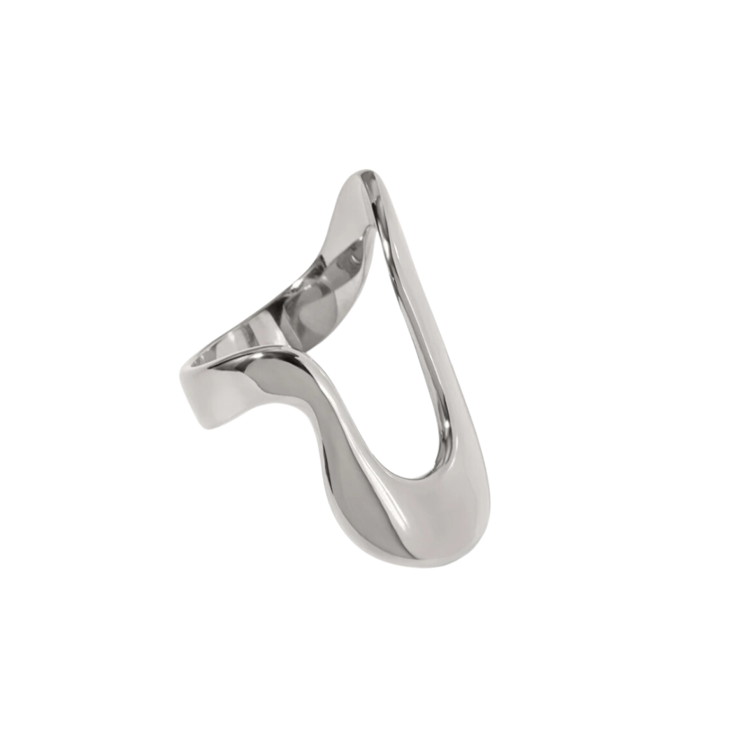 Adele “Silver” Open Oval Ring - Alais Branche