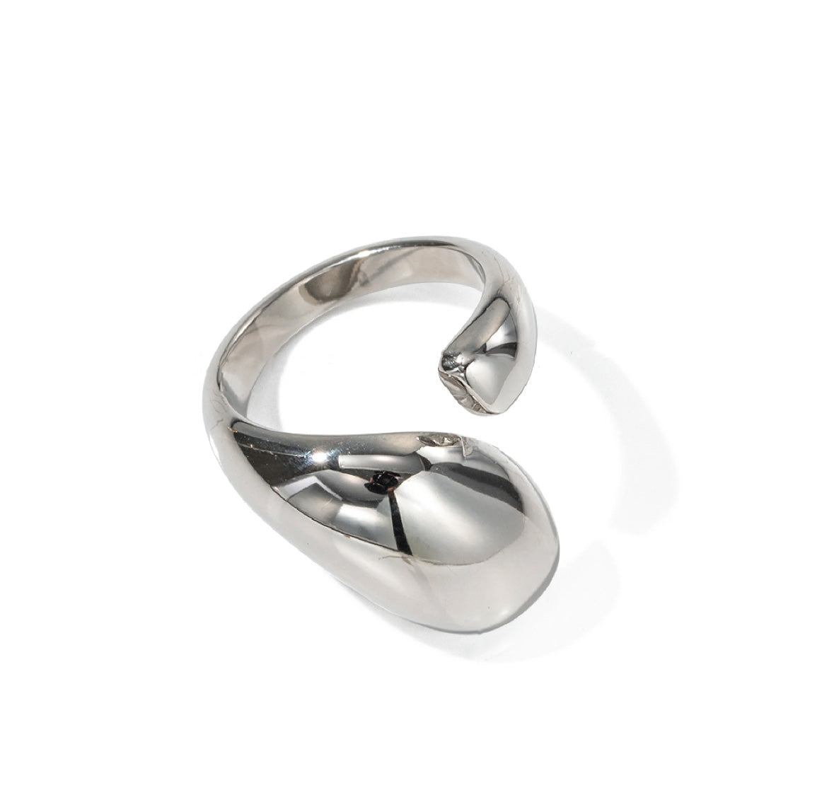 Mila "Silver" Chunky Open Ring - Alais Branche