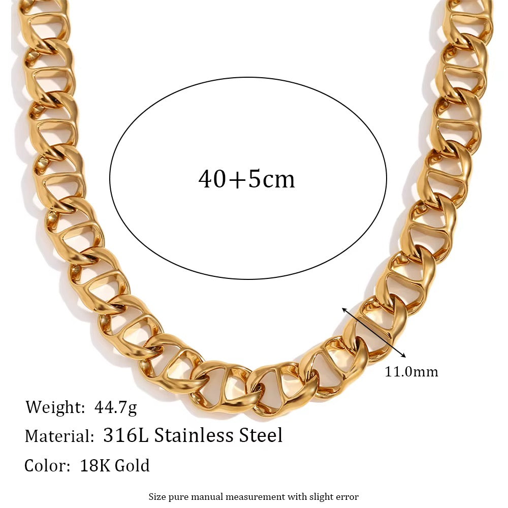 Jory Flat Links Necklace - Alais Branche