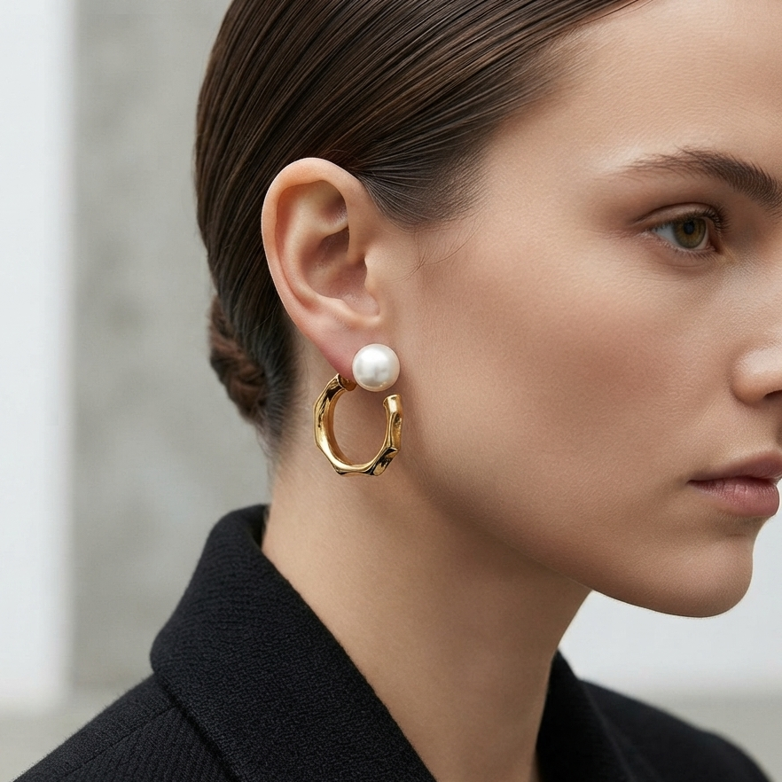 Calira Pearl Earrings - Alais Branche