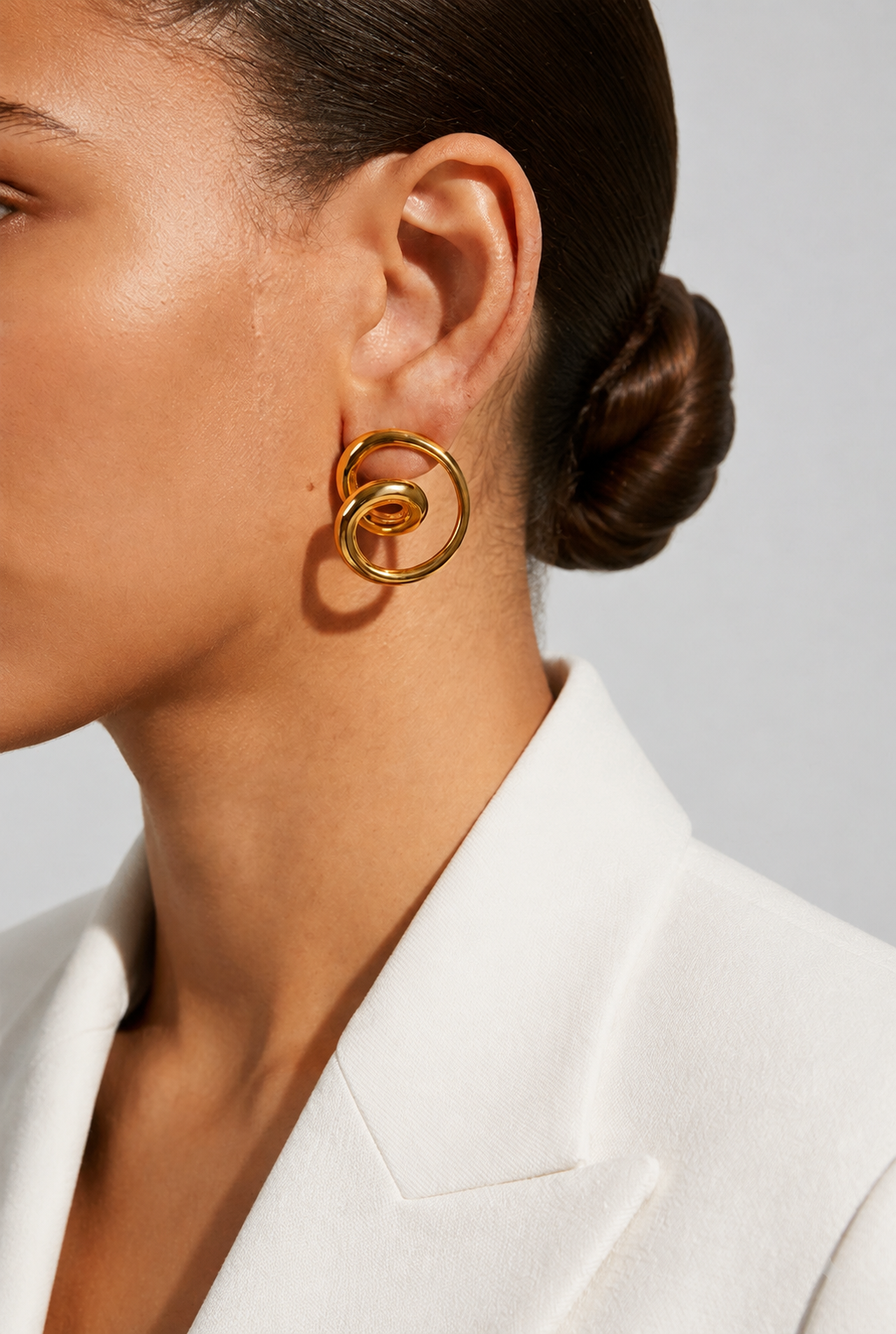 Jackie Swiral Knot Earrings - Alais Branche