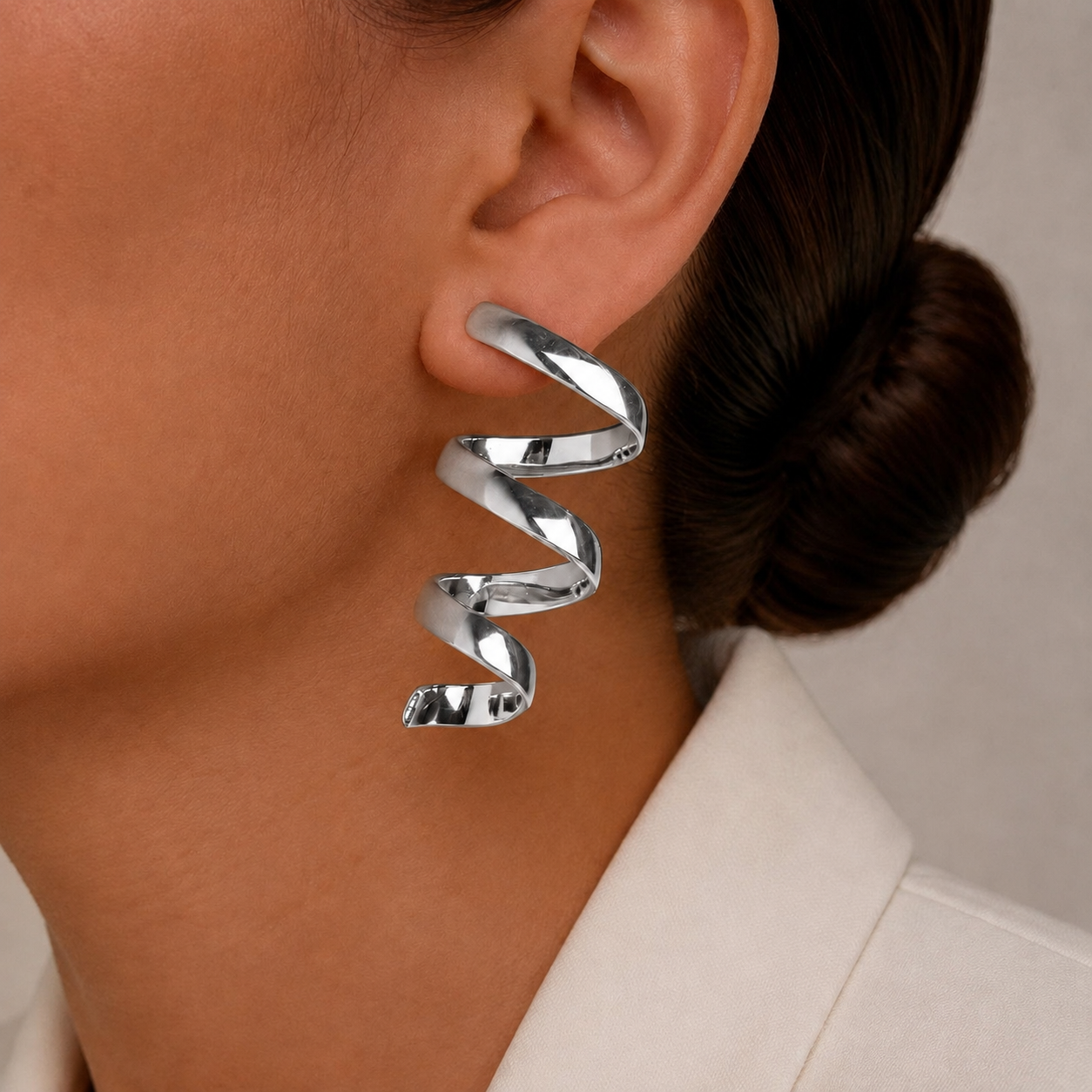Jade Spiral Earrings - Alais Branche