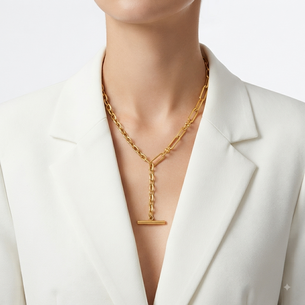 Olyra Lariat Bar Necklace - Alais Branche