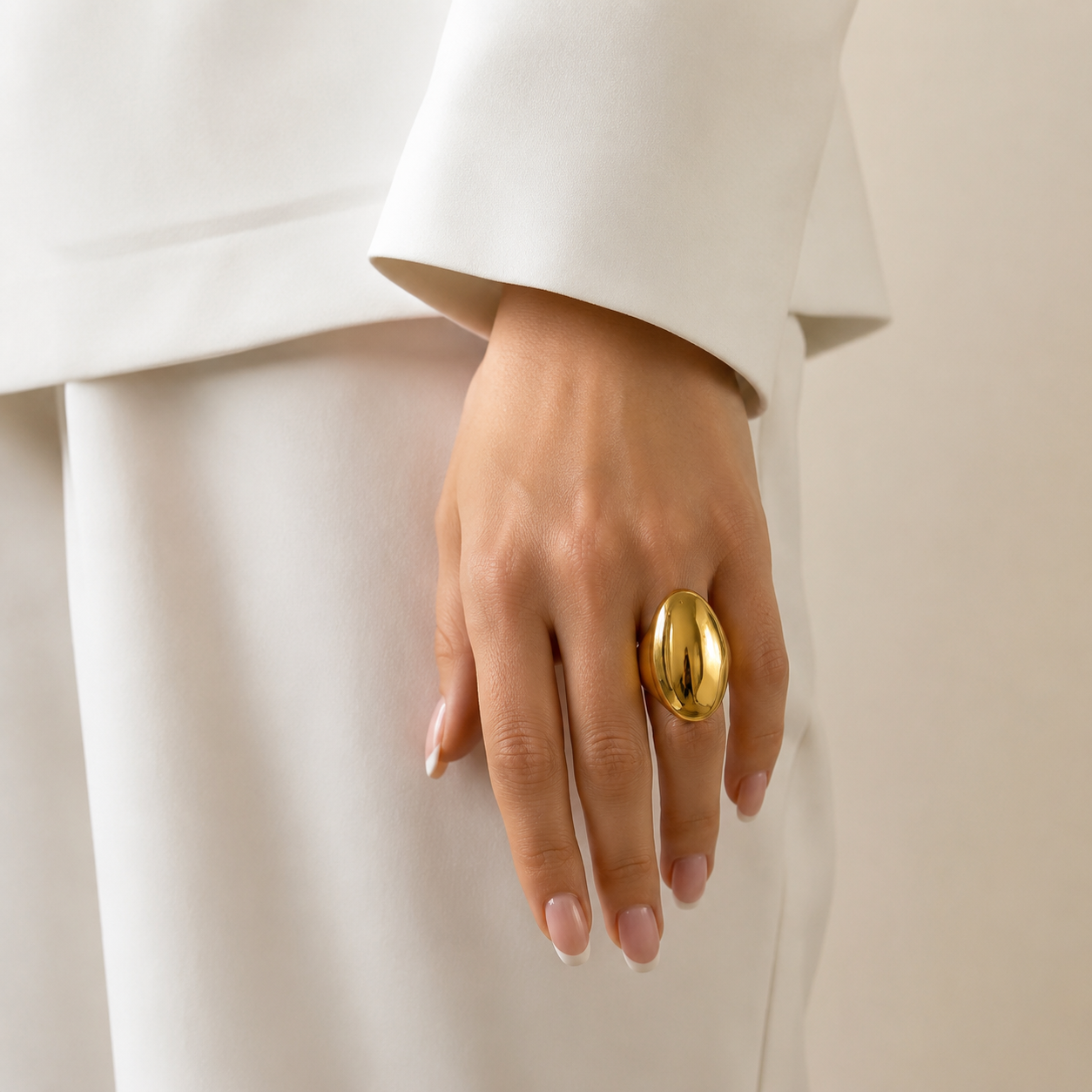 Casona Oval Dome Ring - Alais Branche