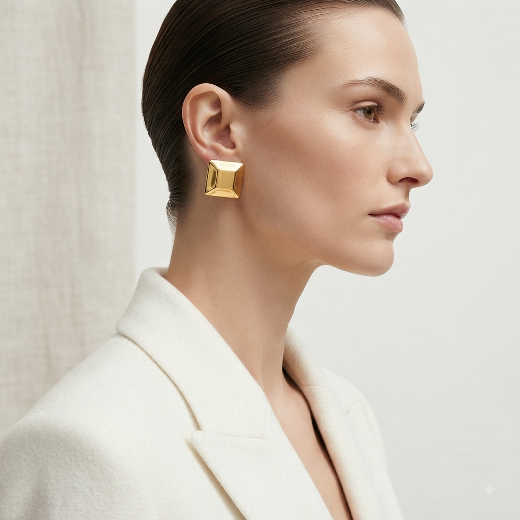 Janesa Square Earrings - Alais Branche