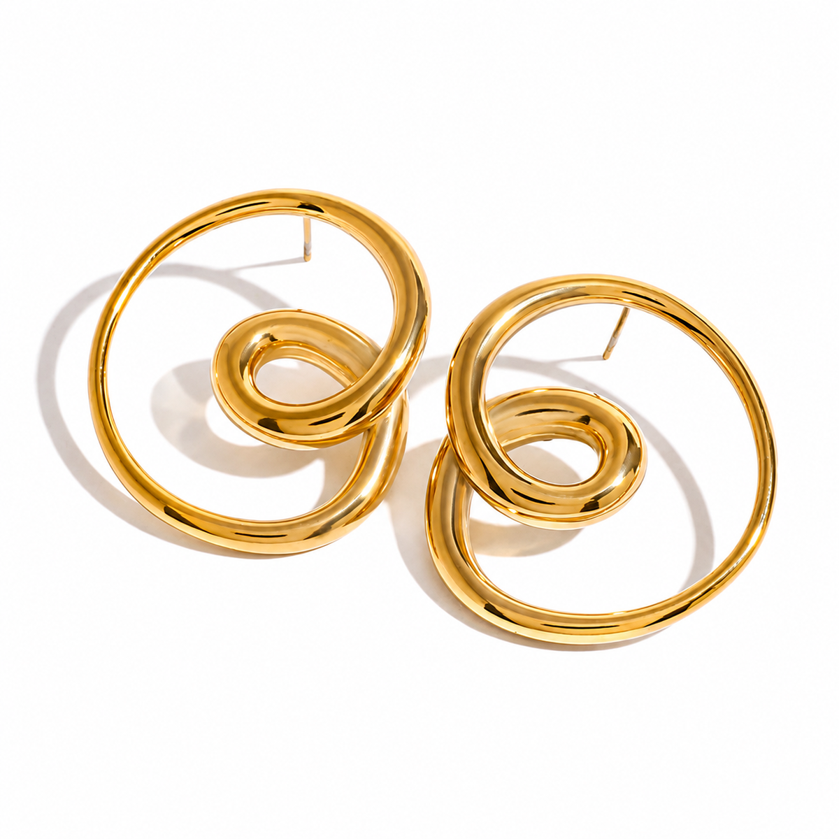 Jackie Swiral Knot Earrings