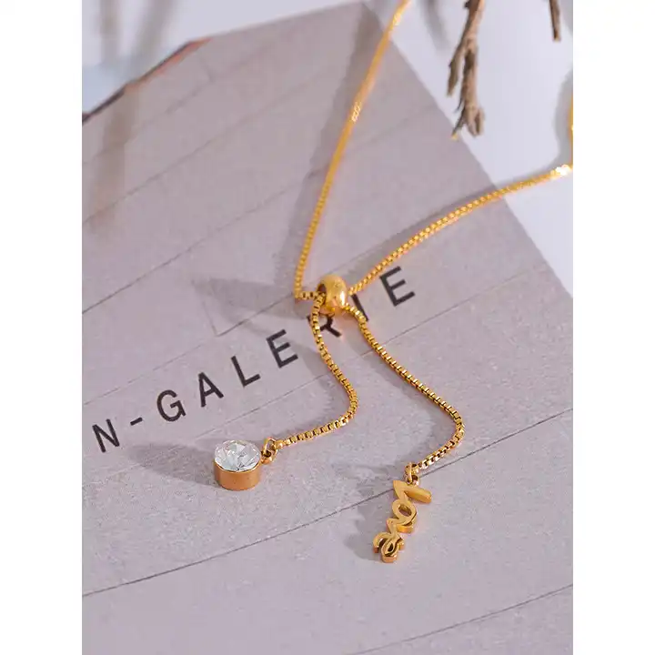 Naomi Drop Love Necklace - Alais Branche