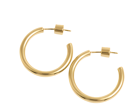 Brielle Chunky 40mm Hoop Earrings - Alais Branche